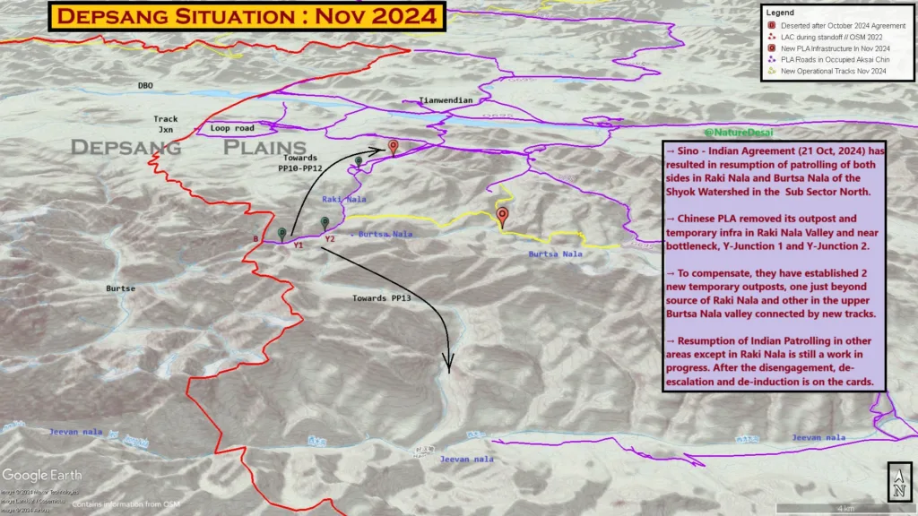 India-China Disengagement: PLA Withdraws from Depsang Bulge, But New Posts in "No-Deployment Zone" Pose Challenges for Indian Army