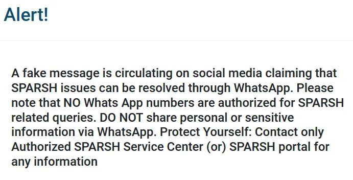 SPARSH Fake WhatsApp Messages