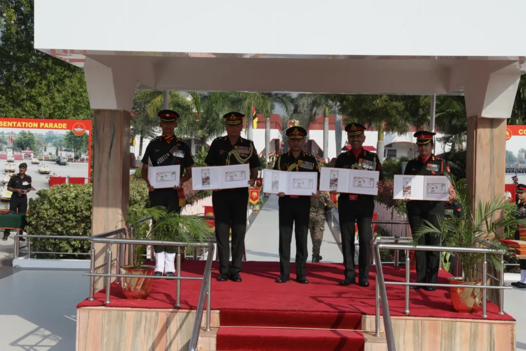 Army Chief General Upendra Dwivedi Honours Four Mechanised Infantry Battalions with President Colours