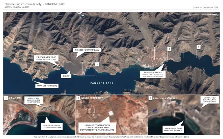 India-China: Despite Disengagement, China Continues Construction Beyond Finger-4 at Pangong Lake