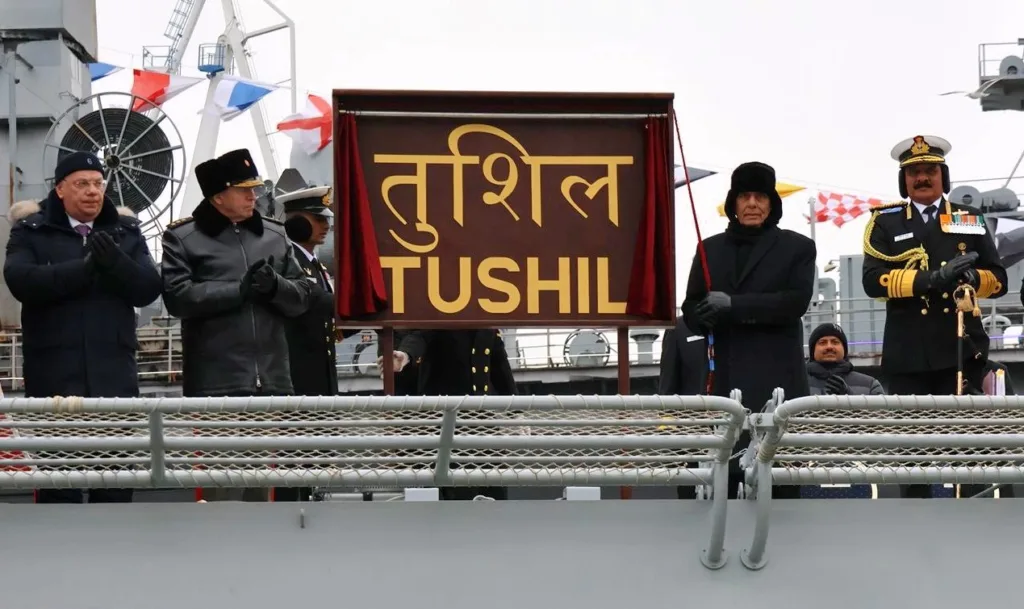 INS Tushil: New Multi-Role Stealth Guided Missile Frigate Joins the Indian Navy