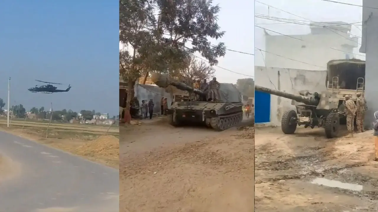 Pakistan Army Exercise: Covert Drills Near LoC with Attack Helicopters and Tanks 