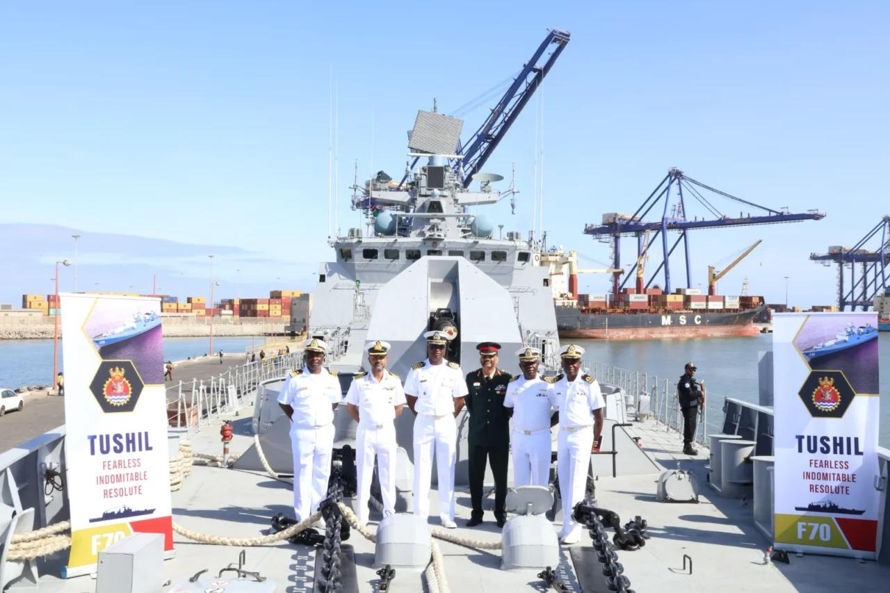 INS Tushil Visits Namibia's Walvis Bay, Strengthens Maritime Ties