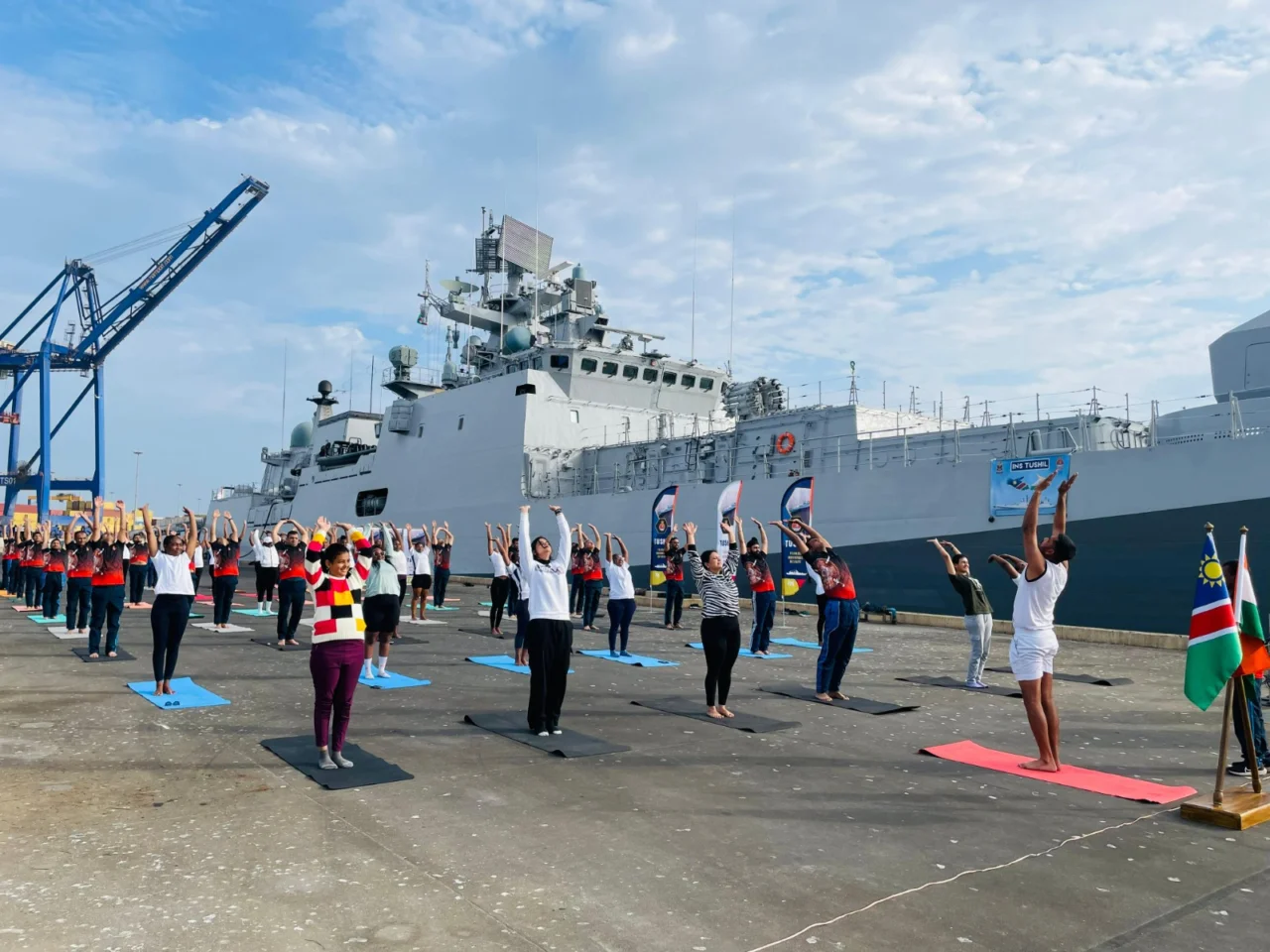 INS Tushil Visits Namibia's Walvis Bay, Strengthens Maritime Ties