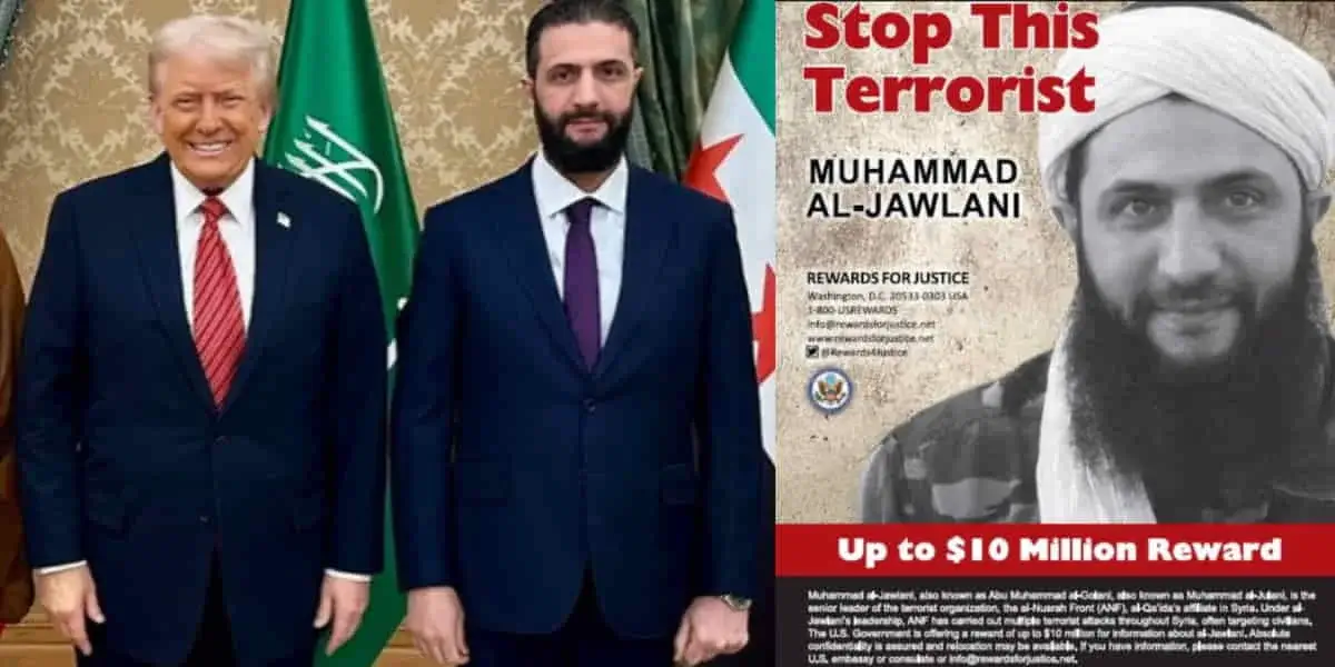 Trump Meets Al-Shara: U.S. Hypocrisy Exposed, $10M Bounty to Ally